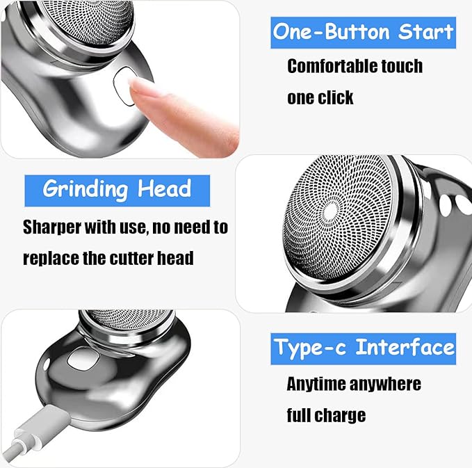 Mini Portable Electric Shaver — Travel-Ready Trimmer for Men